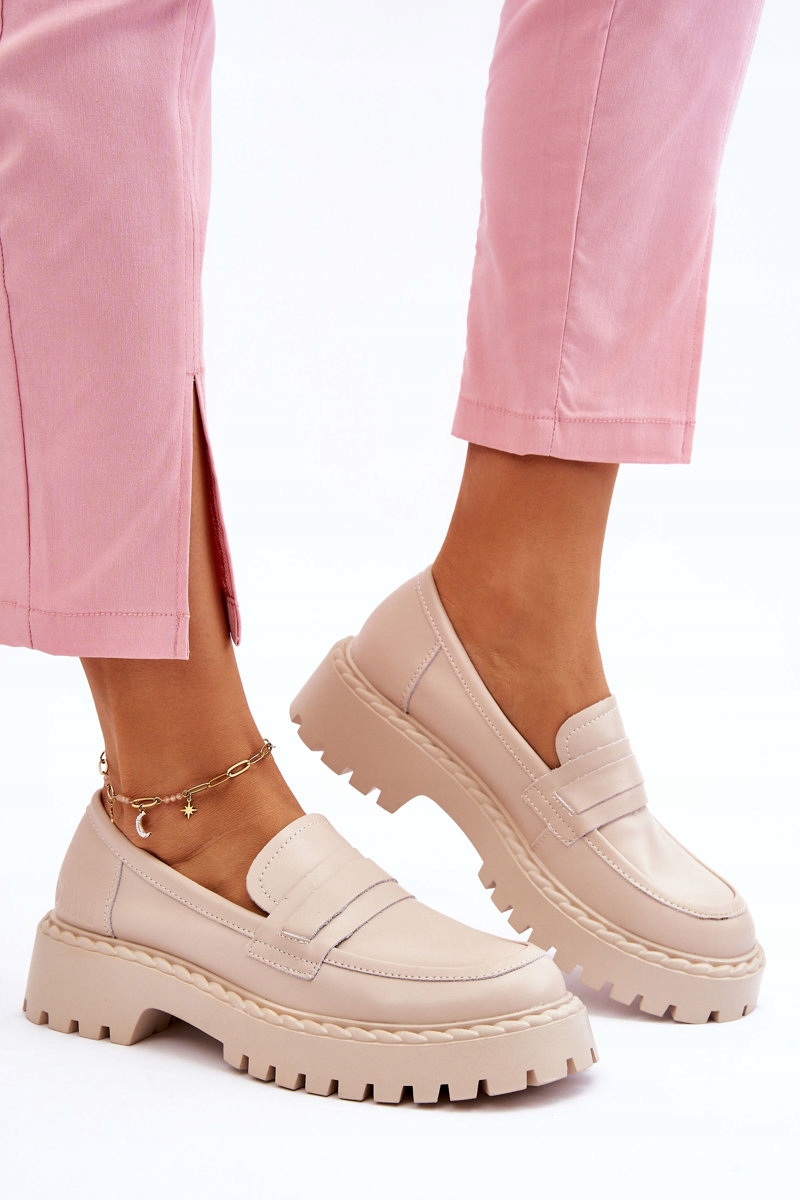 DAMSKIE MOKASYNY PÓŁBUT BIG STAR LL274457 BEŻ 39 Płeć kobieta