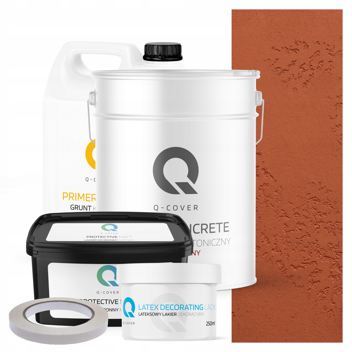 Vnitřní Architektonický Beton Set Rezavý F336 19kg Komplet 10m2