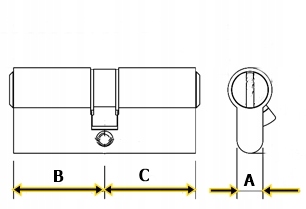 ZESTAW DO FURTKI POCHWYT ANTRACYT UCHWYT KOMPLET Rodzaj zamka zamek wpuszczany