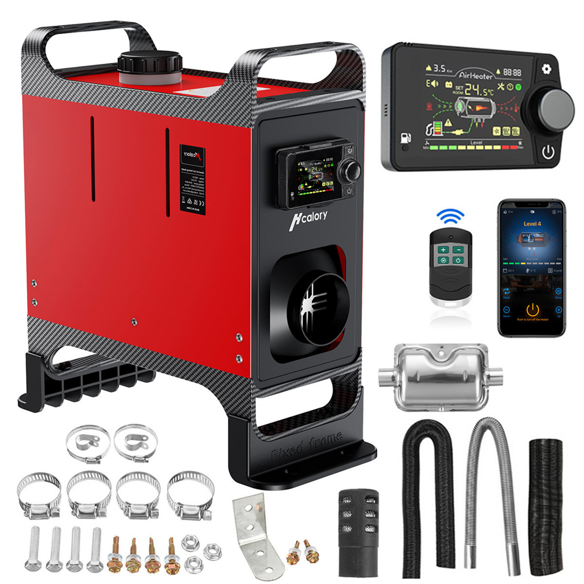 NAGRZEWNICA SPALINOWA DMUCHAWA OLEJOWA WEBASTO 8KW 12/24V BLUETOOTH