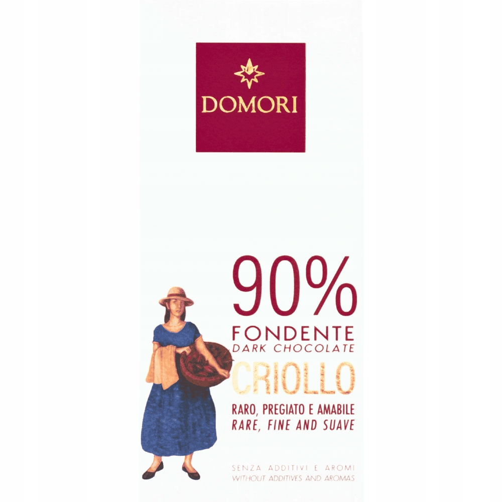 2x Domori tmavá čokoláda Criollo Blend 90% 50 g