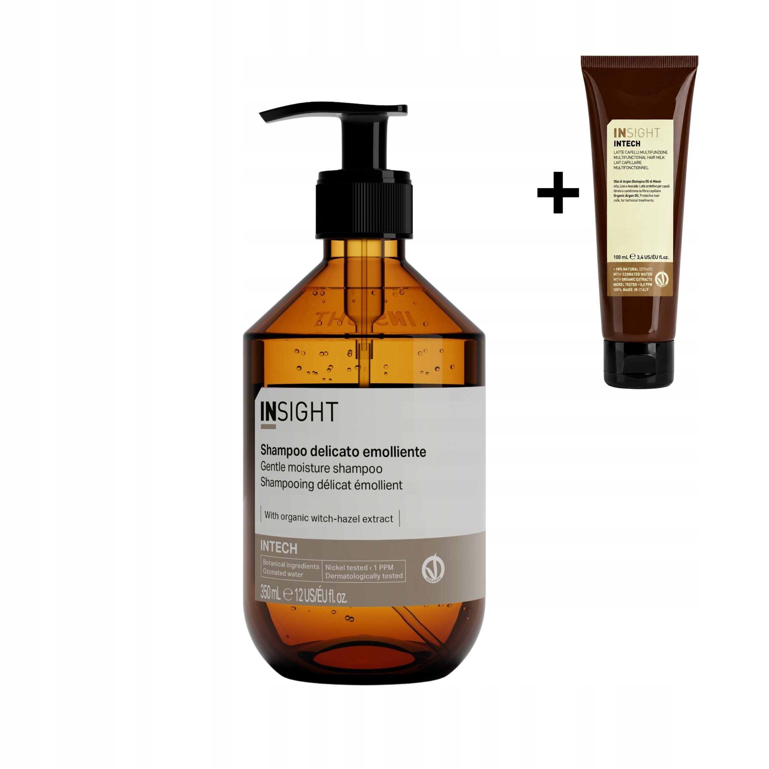 Insight Intech Szampon wygładzający do włosów 350ml +mleczko Insight