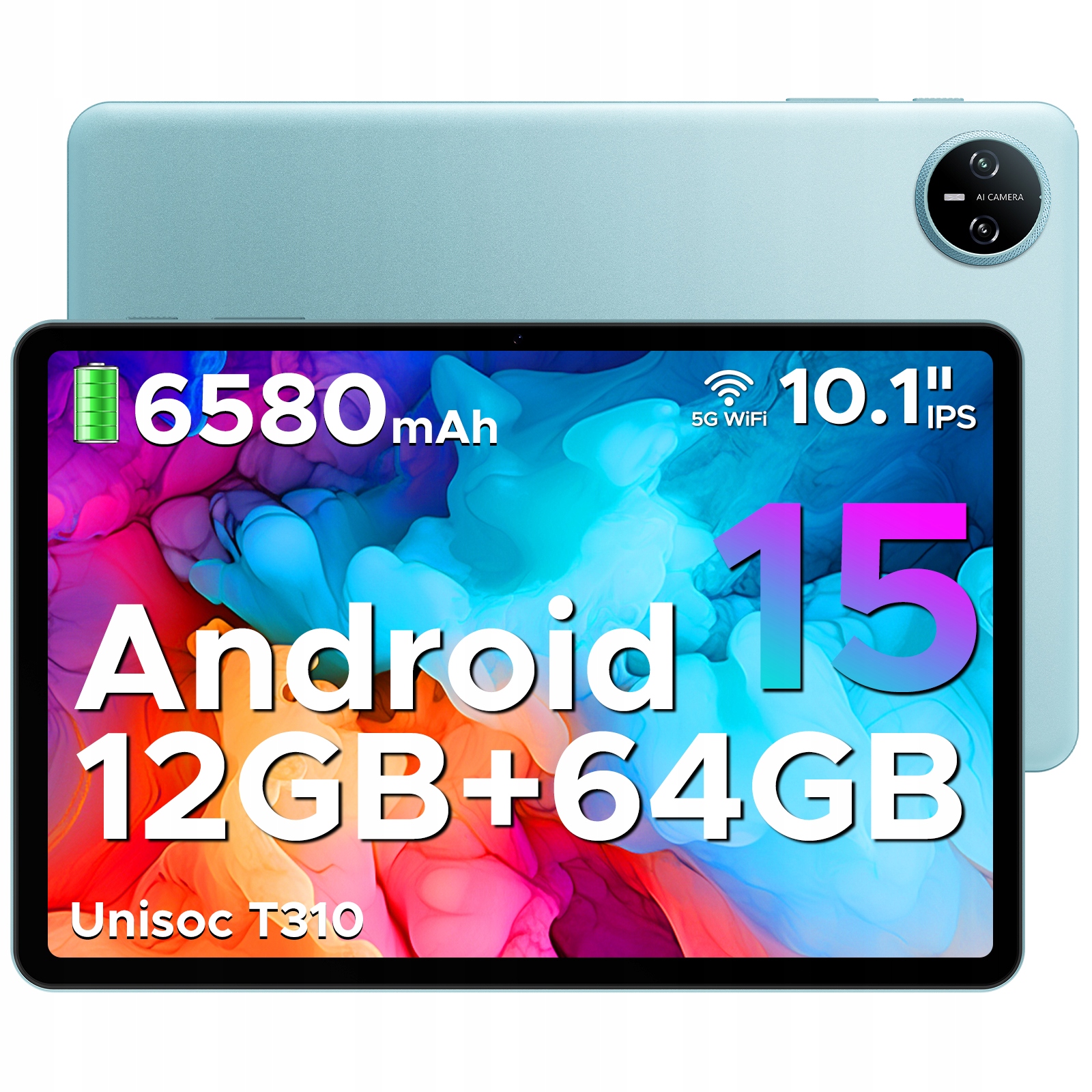 Tablet Doogee Tab A9 10,1" 12GB/64GB 6580mAh WiFi5 Unlsoc T310 modrý