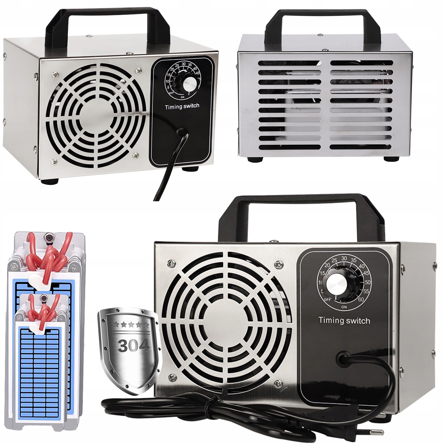 Generator Ozonu Ozdaniacz Oczyszczacz Powietrza Timer Czasomierz 48G/H