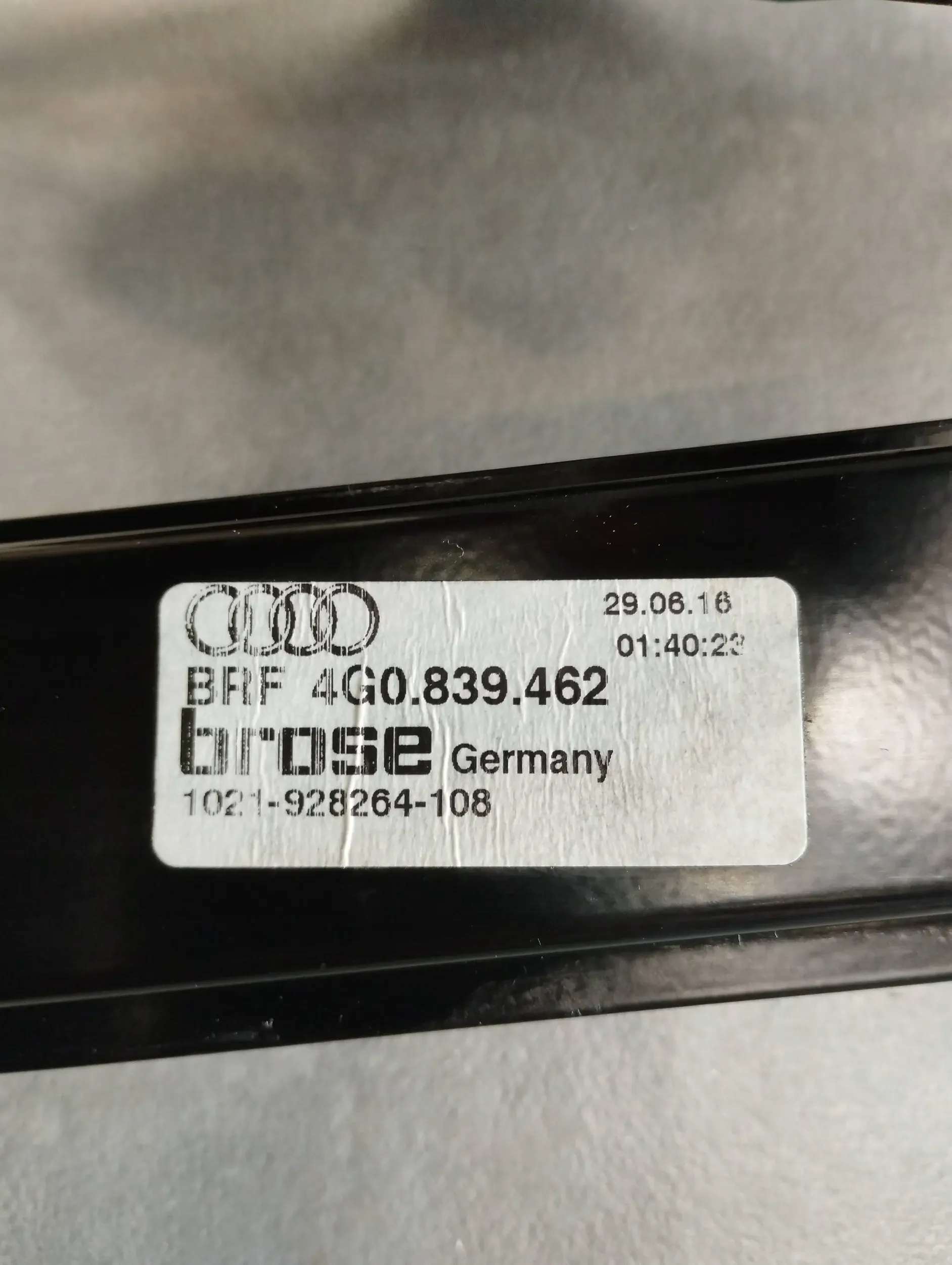 Audi A6 C7 4G Mécanisme Vitres Droite Arrière 4G0839462