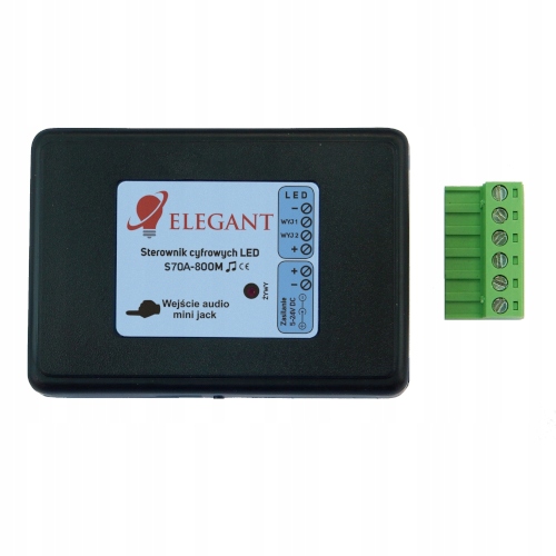 Digitálny Led ovládač Rgb S70A-800 m 5-24 V s vstupom Mini Jack