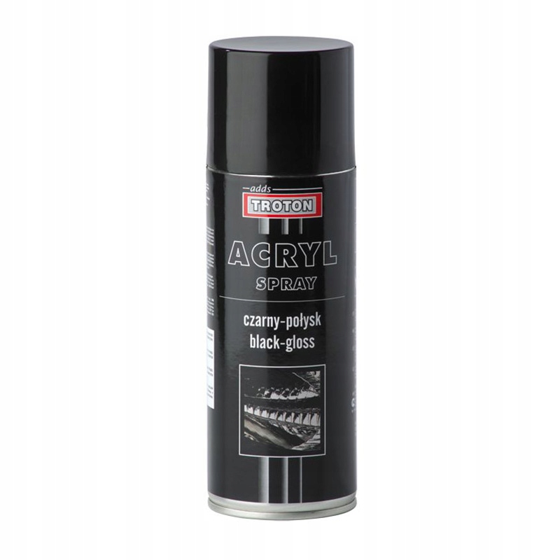 Spray Lakier Czarny Połysk Troton 400ml