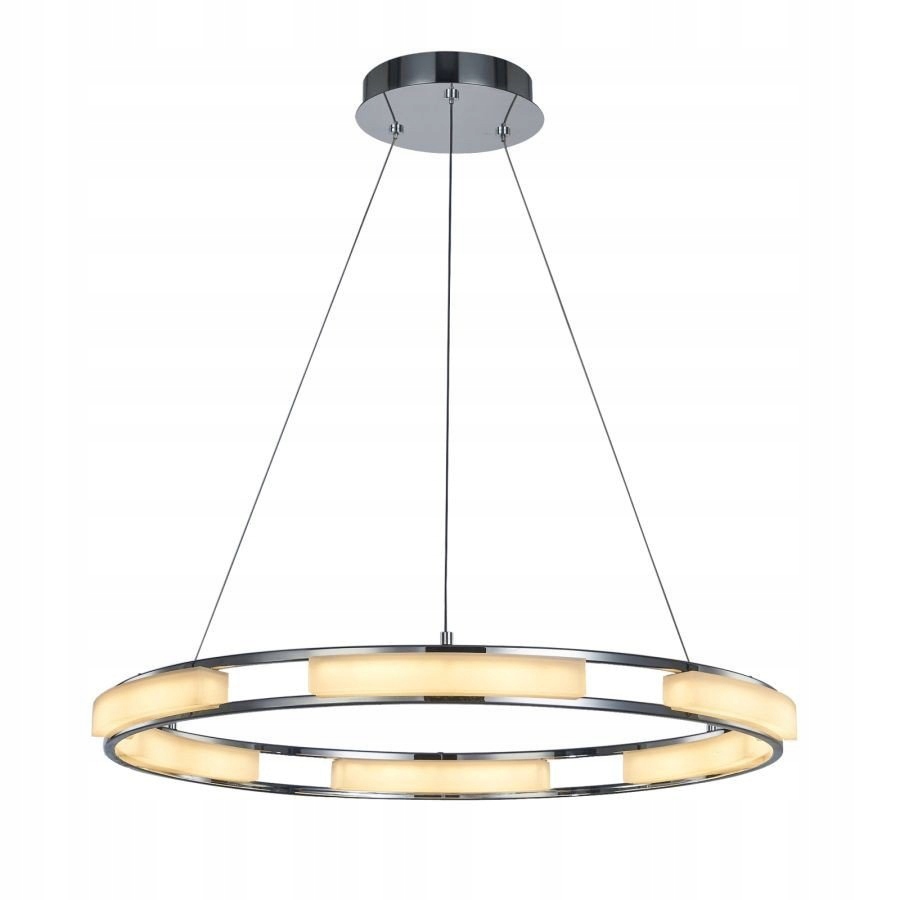 Kulatá chromovaná závěsná lampa Theodore