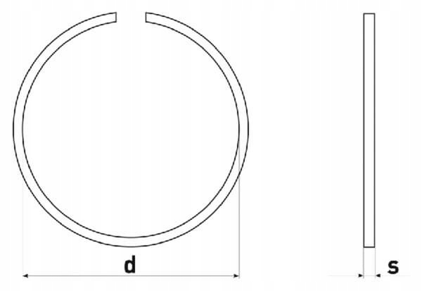 Pierścień osadczy rozprężny SP80 INA/FAG Numery katalogowe zamienników SP80