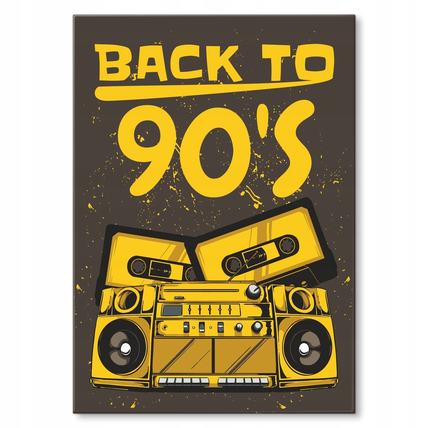 Kovový plakát Back to 90s Dárek 30 x 42 cm