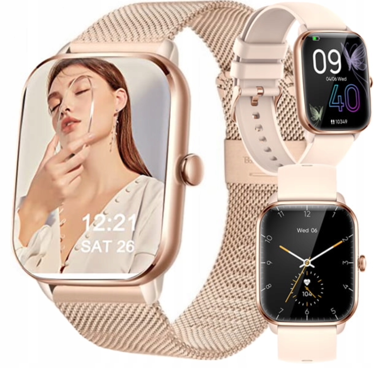 SMARTWATCH DRMZ ZEGAREK POLSKIE MENU ROZMOWY SPORT SMART WATCH DAMSKI Marka Inna