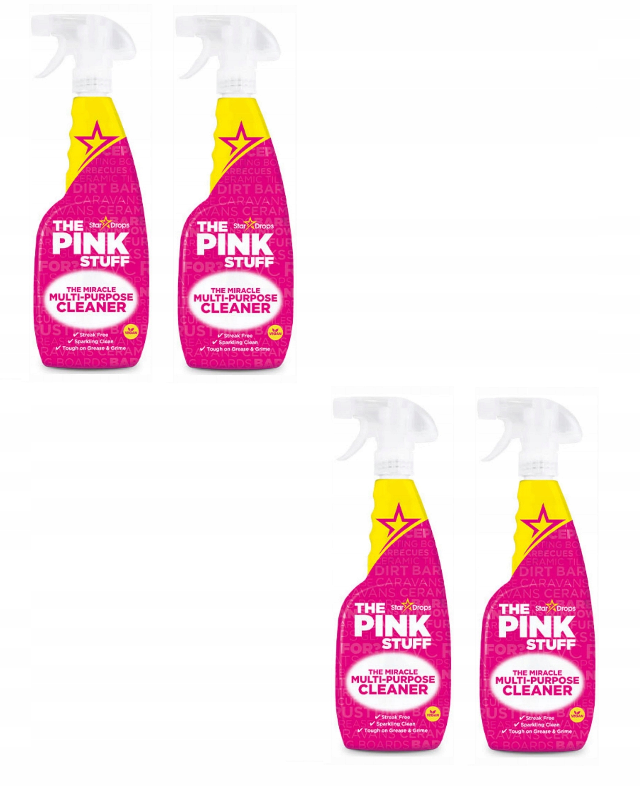 

4x Płyn do czyszczenia Stardrops Pink Stuff 750 ml