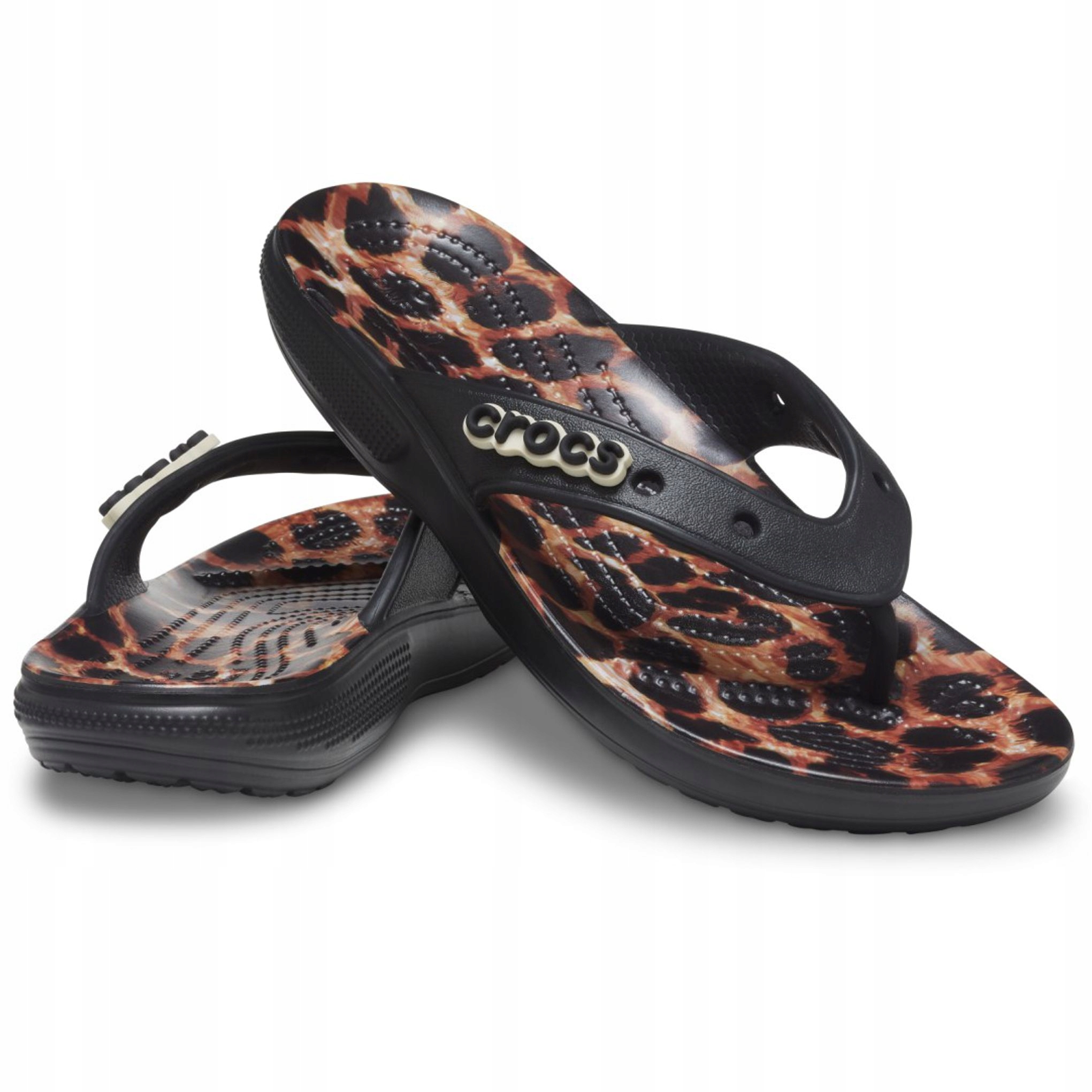 

Klapki Damskie Japonki Crocs W Panterkę Basenowe