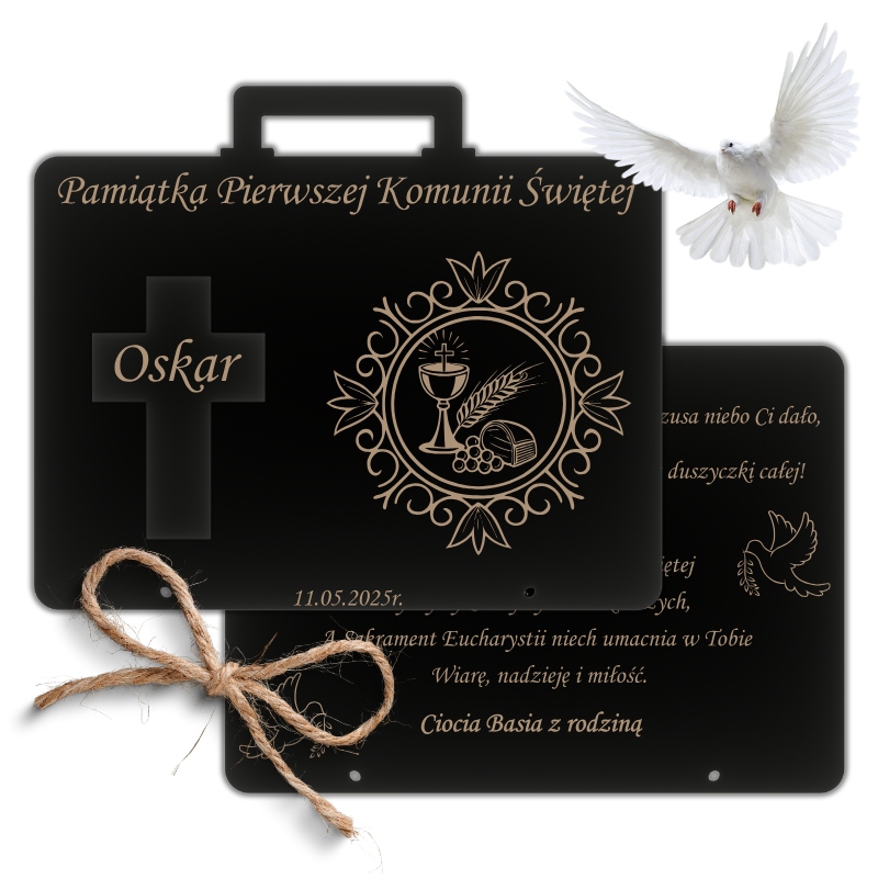 KARTKA NA KOMUNIĘ PIERWSZA KOMUNIA ŚWIĘTA WALIZKA KOMUNIJNA PAMIĄTKA