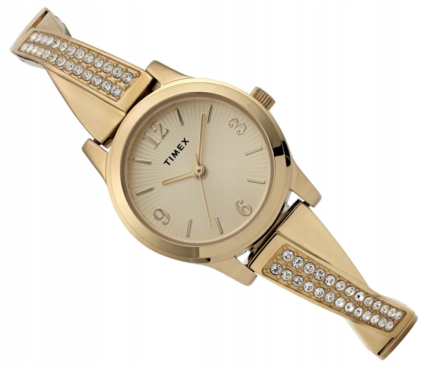 Dámské Zlaté Hodinky Timex TW2Y39300 S Roztahovacím Páskem