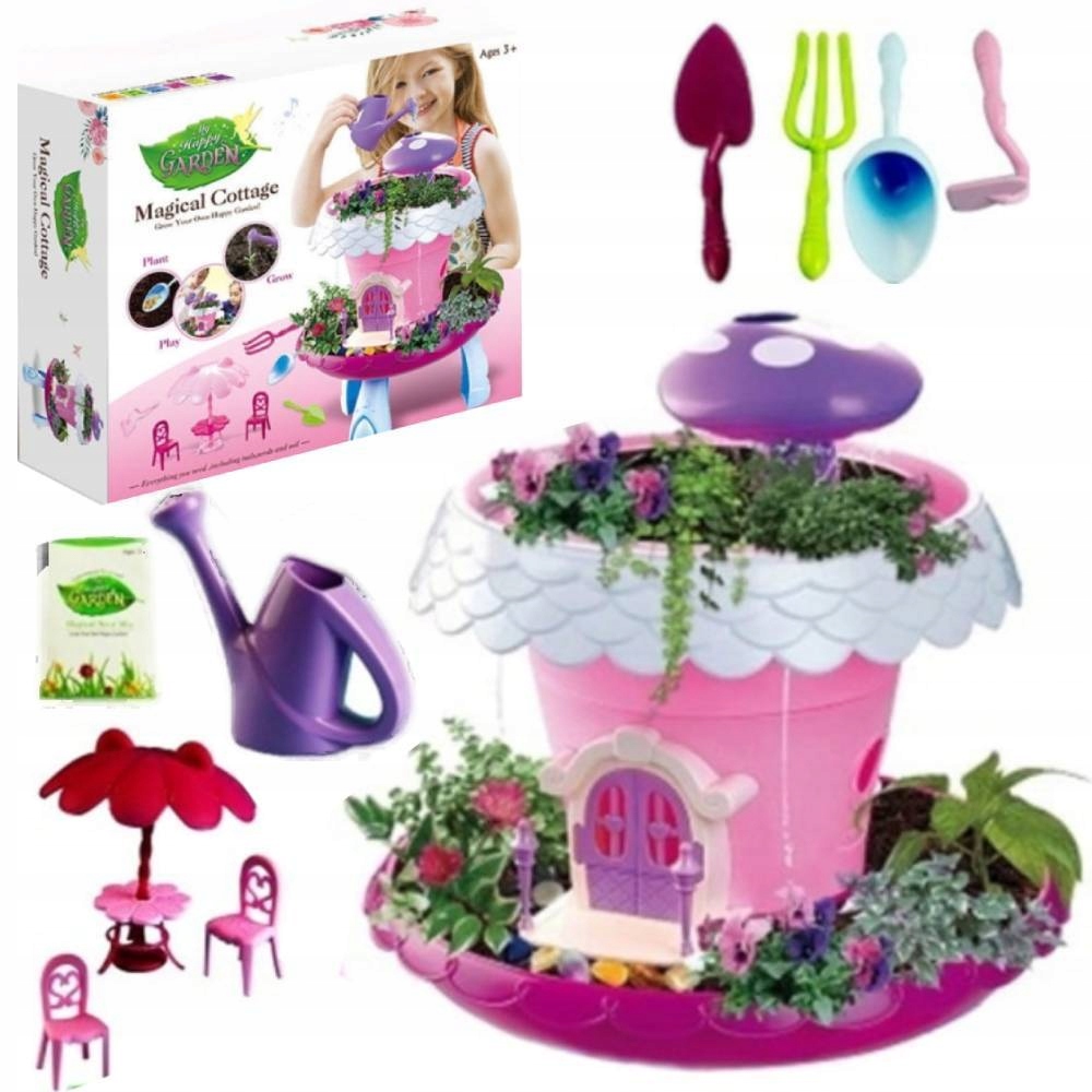

Magiczny Roślinny Ogród W Doniczce Domek Akcesoria