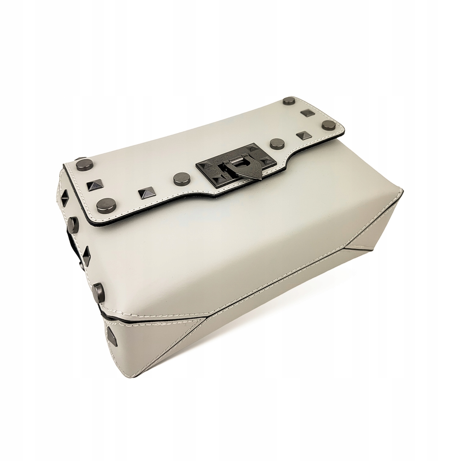 Torebka Damska skóra naturalna Prima-M Ecru Kolor bezbarwny