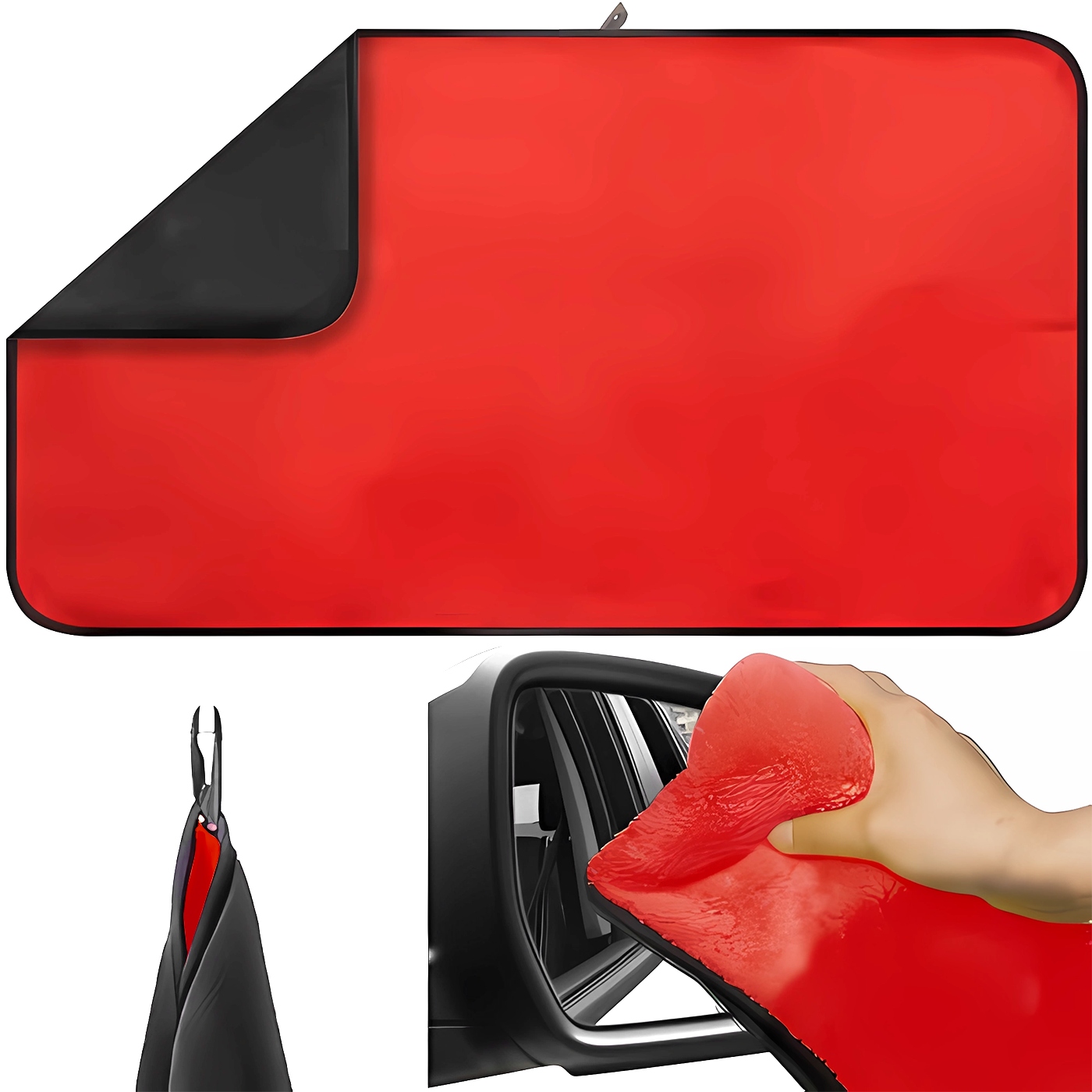 Ręcznik do Auta Osuszania Lakieru Puszysty z Mikrofibry 90x60 cm Samochodu