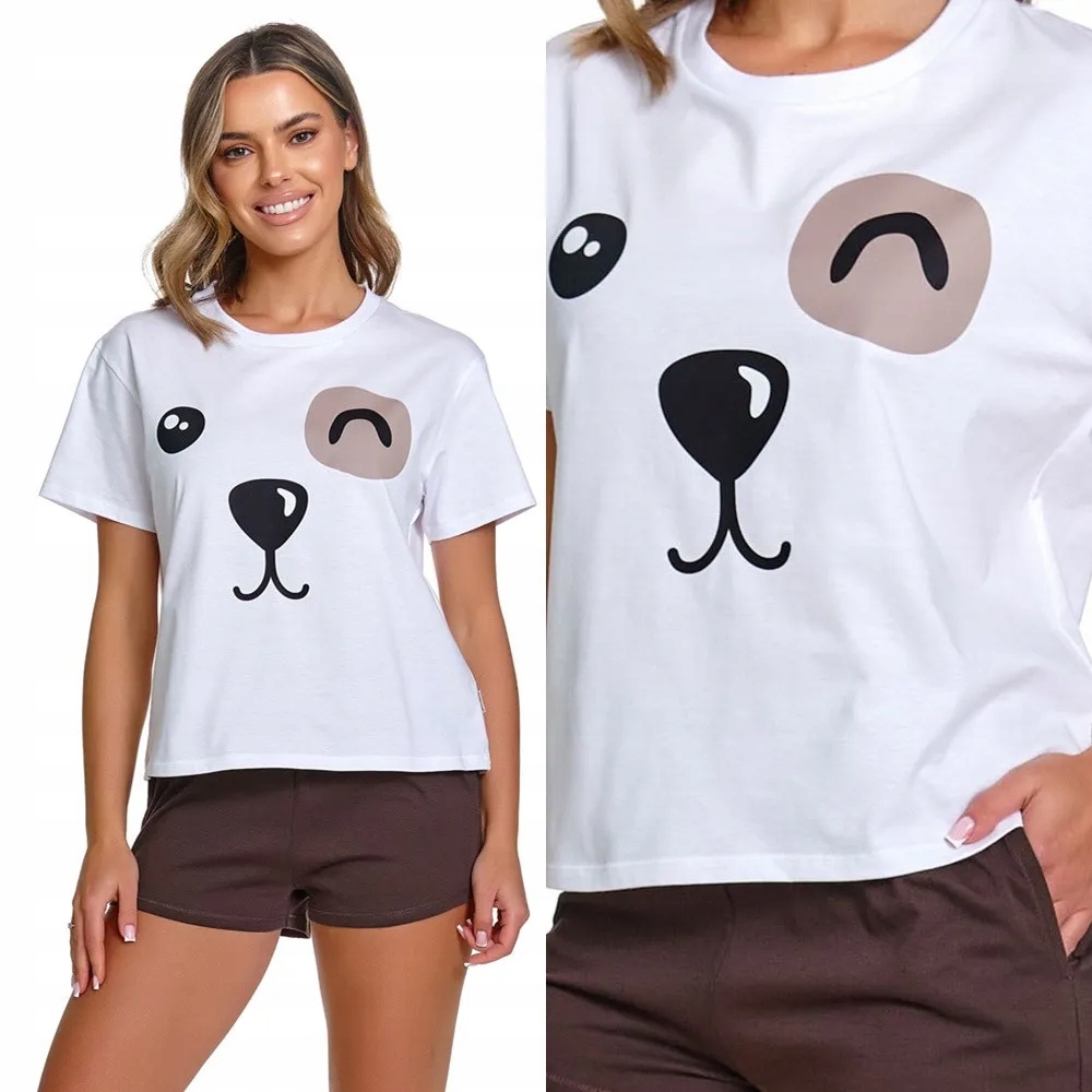 Dámské pyžamo Doctor Nap 7409 S 36 Bílá