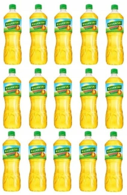 15x 1l Kujawski Olej rzepakowy Karton