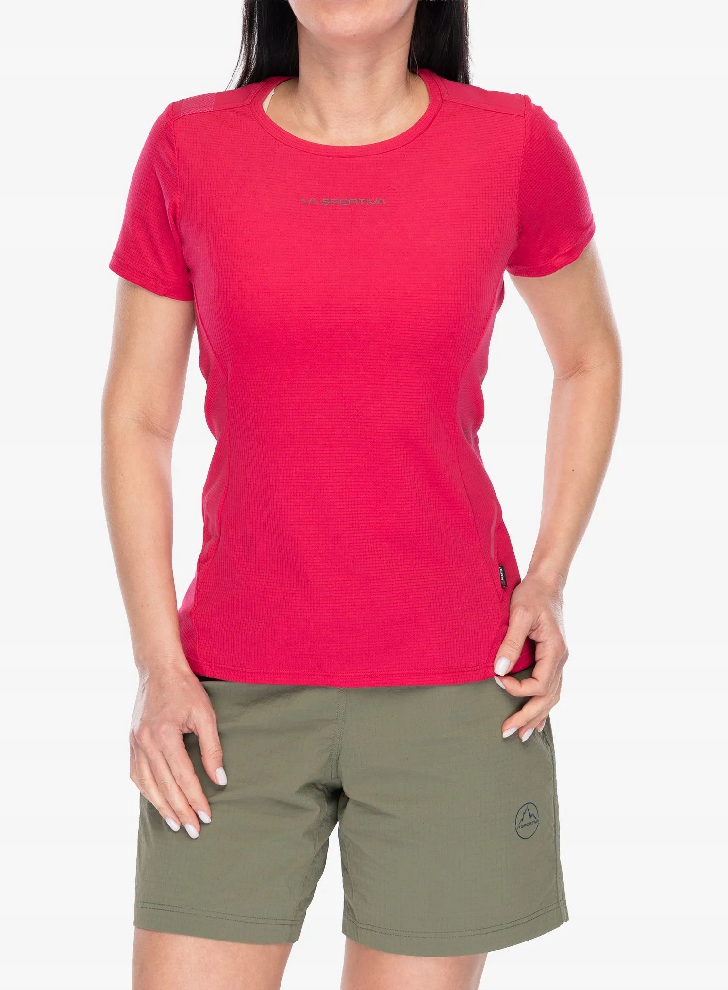 Dámské rychleschnoucí tričko La Sportiva Ridge T-Shirt azalea/redwood L