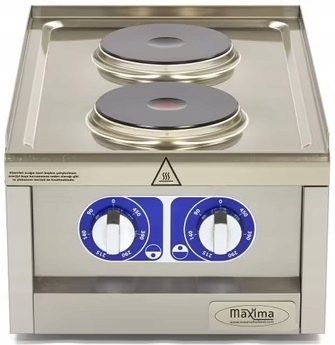 Kuchnia Elektryczna Nastawna 2 Palniki 3,5 kW 60x50 cm Maxima 09391550