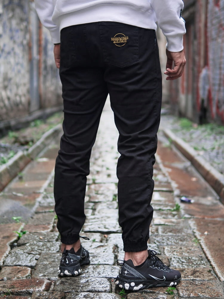 Joggerové Kalhoty Środowisko Miejskie „classic Icon“ Black/gold vel. L