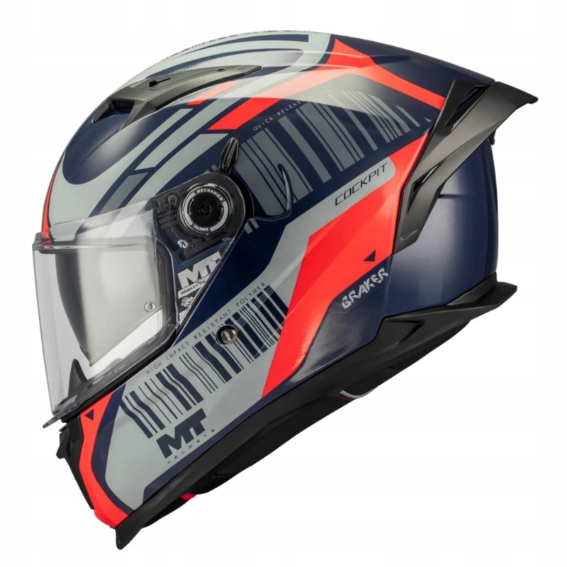 Helma Mt Braker Sv Cockpit Red/grey/blue červená šedá modrá Darčeky