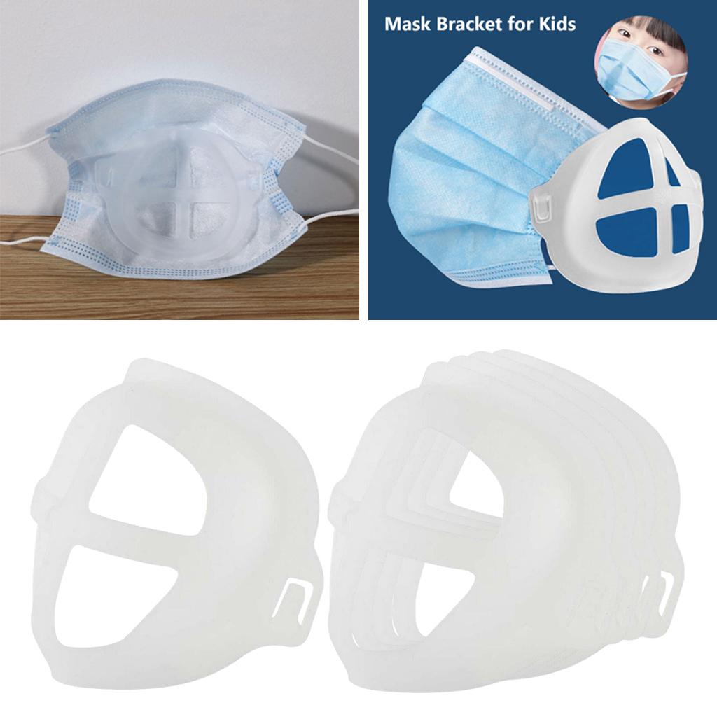 Uchwyt na maskę 3D wielokrotnego użytku Usta Oddzielny stojak dla dzieci 5 szt