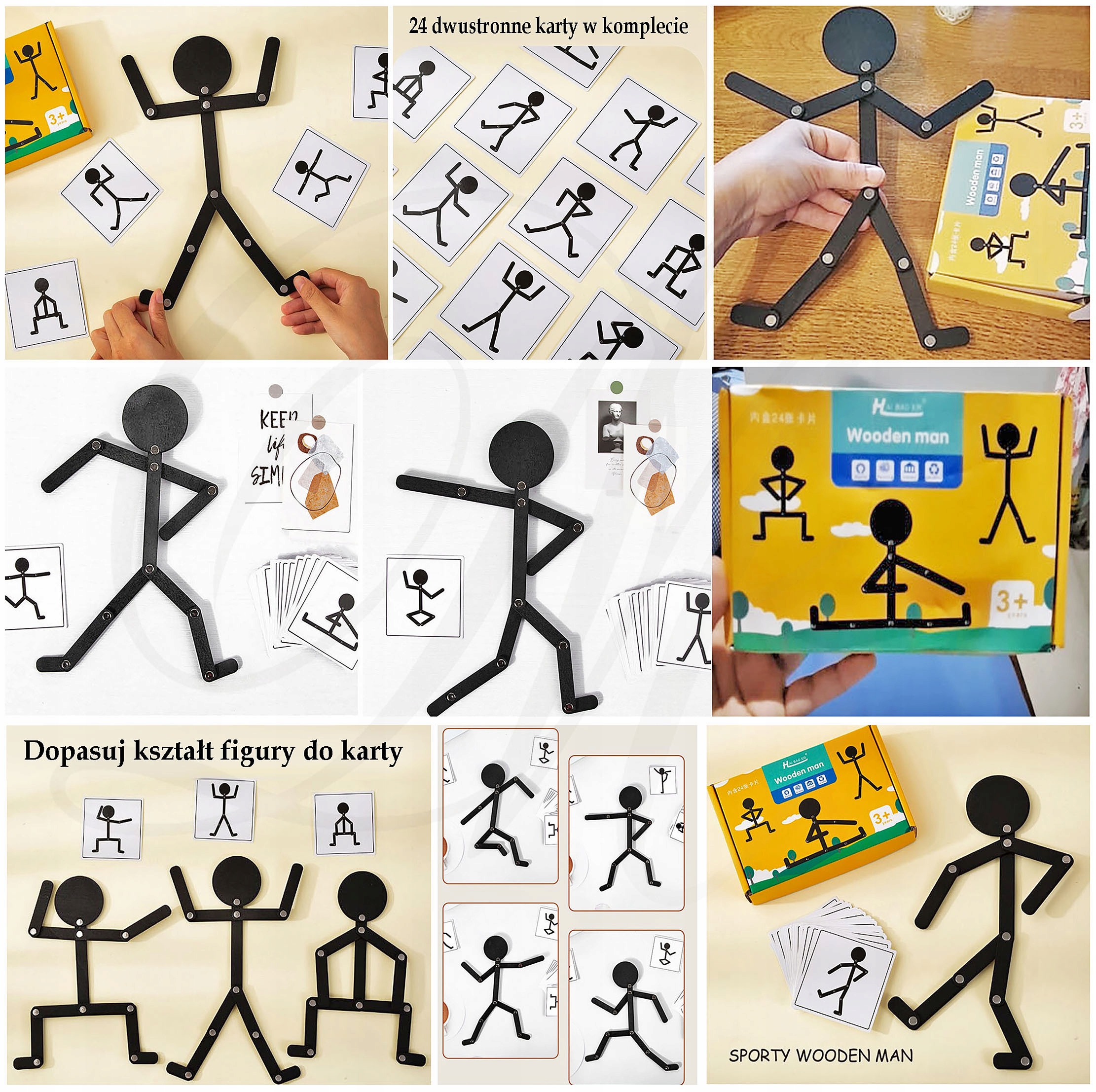 ZABAWKA GRA EDUKACYJNA 8840 MONTESSORI układanka puzzle klocki dla dzieci Marka bez marki