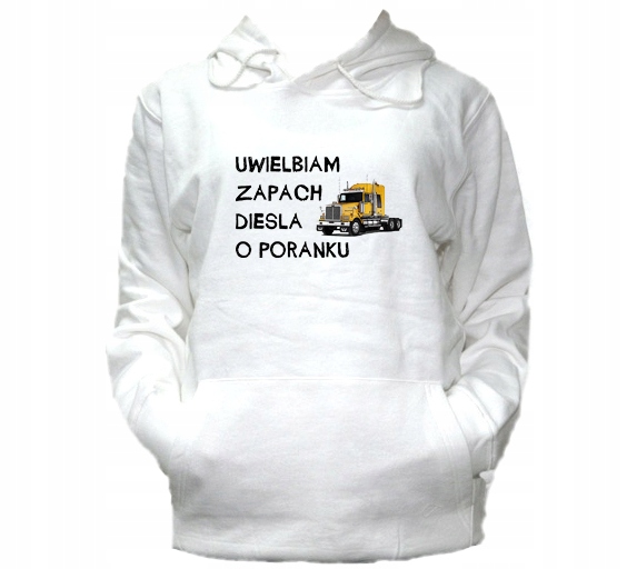 

XL Bluza Kaptur Męska Tir Zapach Diesla Rankiem