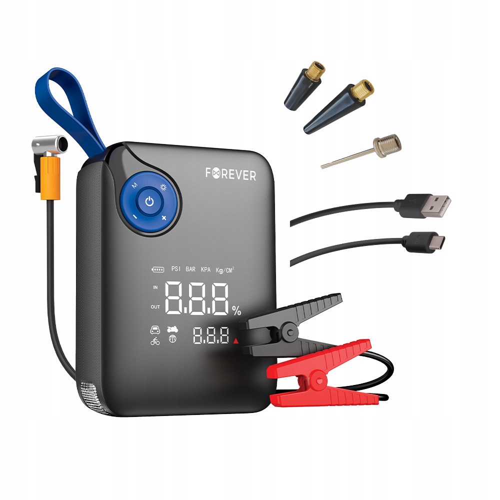 Spúšťacie zariadenie Jump Starter Powerbank Kompresor Forever JS-400
