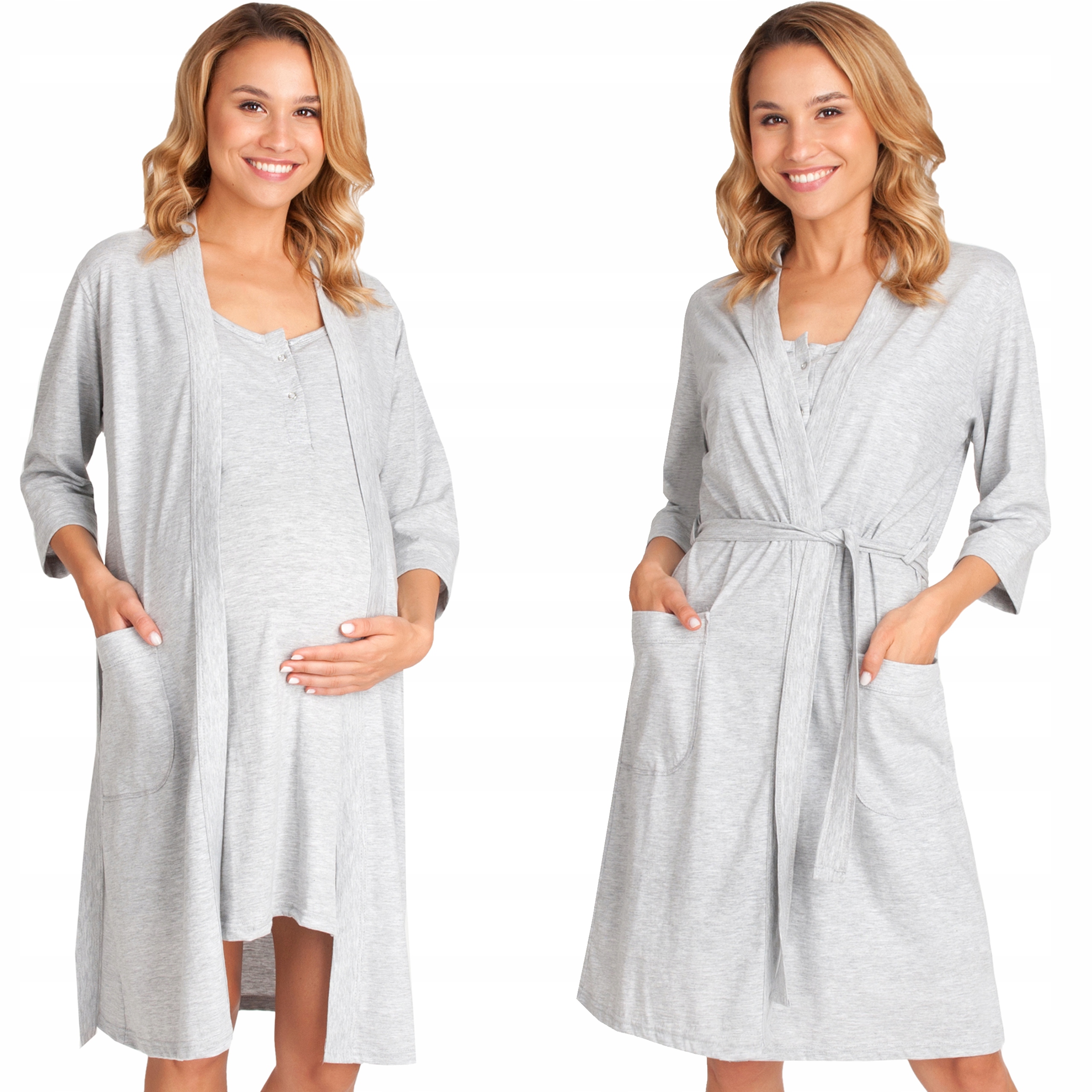 Na Kojení Košile Těhotenský Župan Komplet