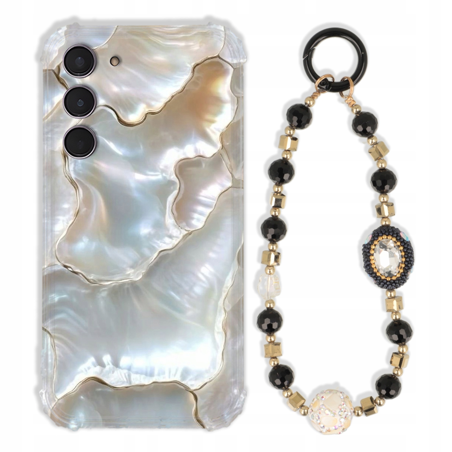 Puzdro Pre Samsung S24 Plus Antishock Zirkóny Čierno Zlaté|odolné|pevné