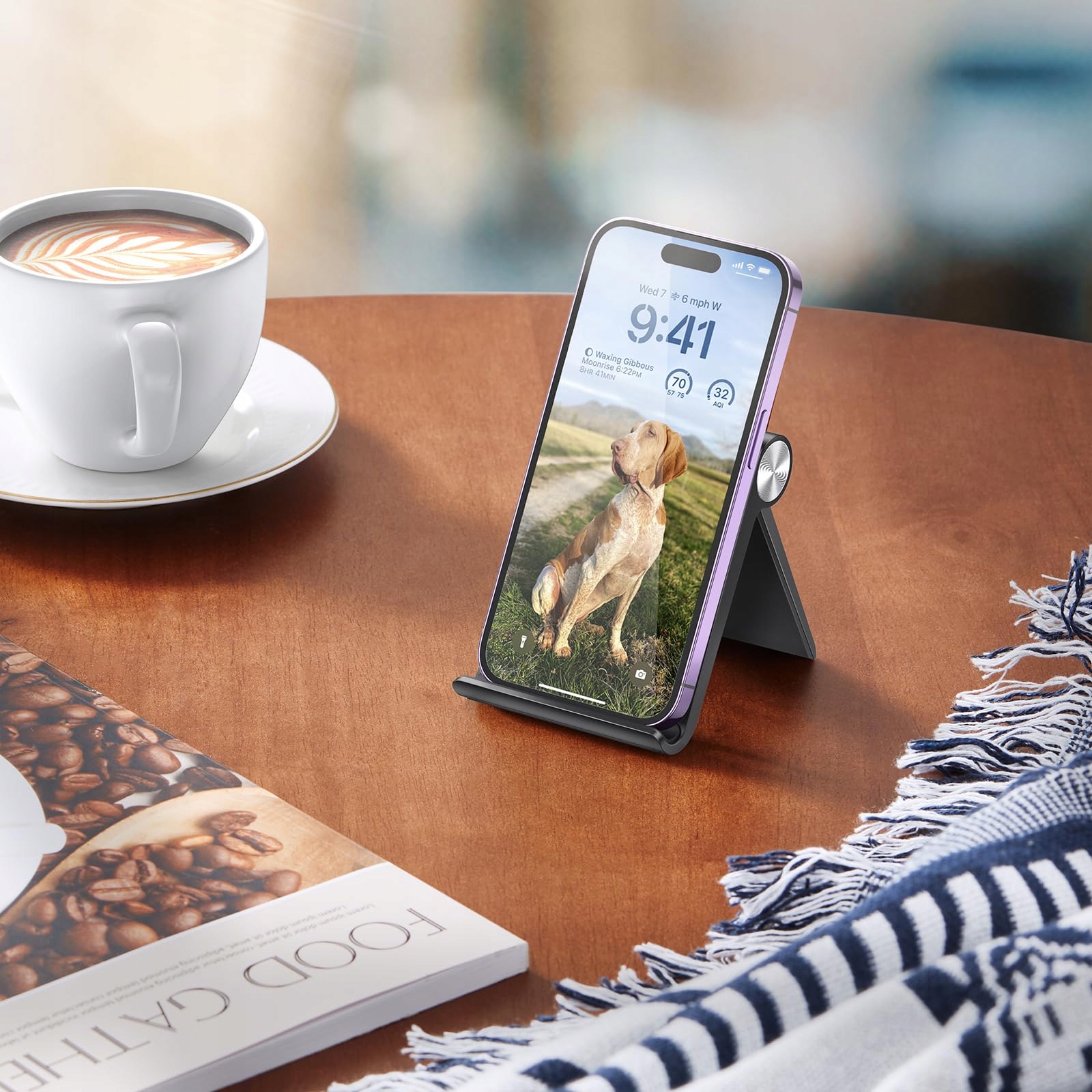 UGREEN Składany Stojak Na Telefon Kompatybilny Z iPhone Galaxy Do 7,9 Cala — miniatura 3