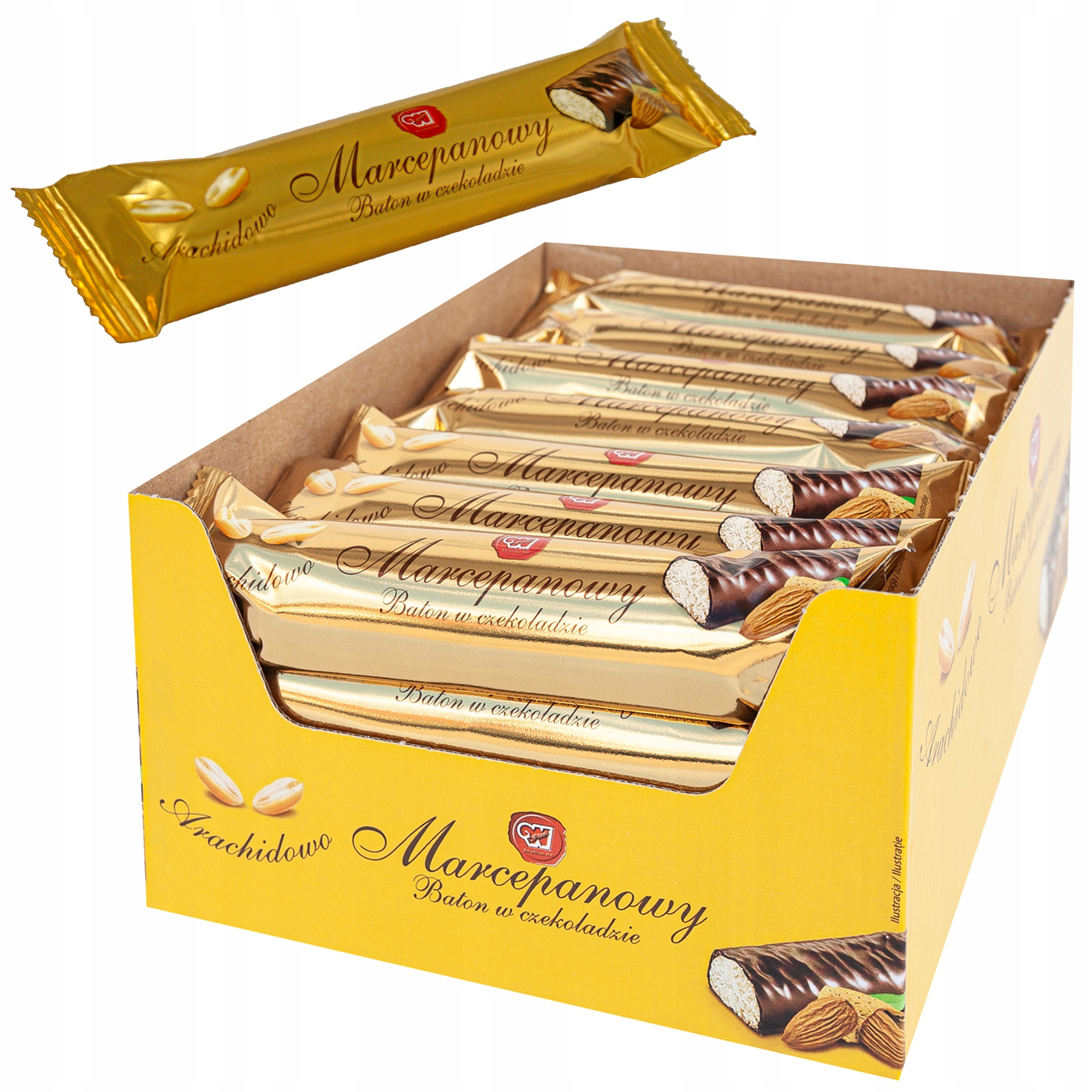 Levně Marcipán tyčinka v dezertní čokoládě s arašídově-marcipánovou náplní