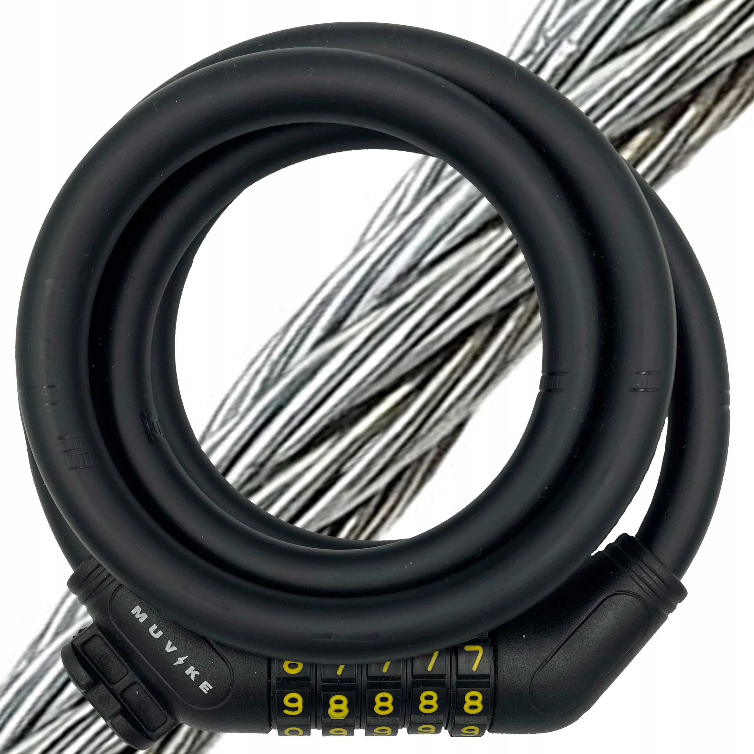 ZAPIĘCIE DO ROWERU LINKA BLOKADA DO ROWERU SZYFR MUVIKE FLEX 1200/12C EAN (GTIN) 5904858678730