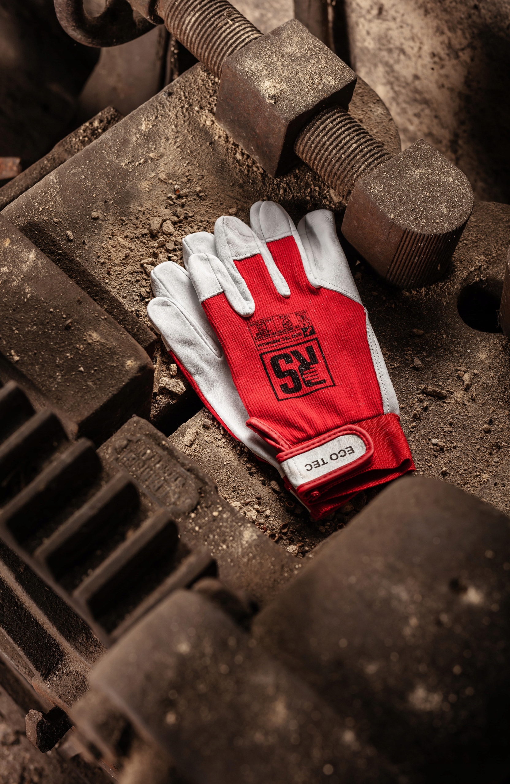 RĘKAWICE ROBOCZE monterskie RZEP skóra KOZIA 10 Marka RS