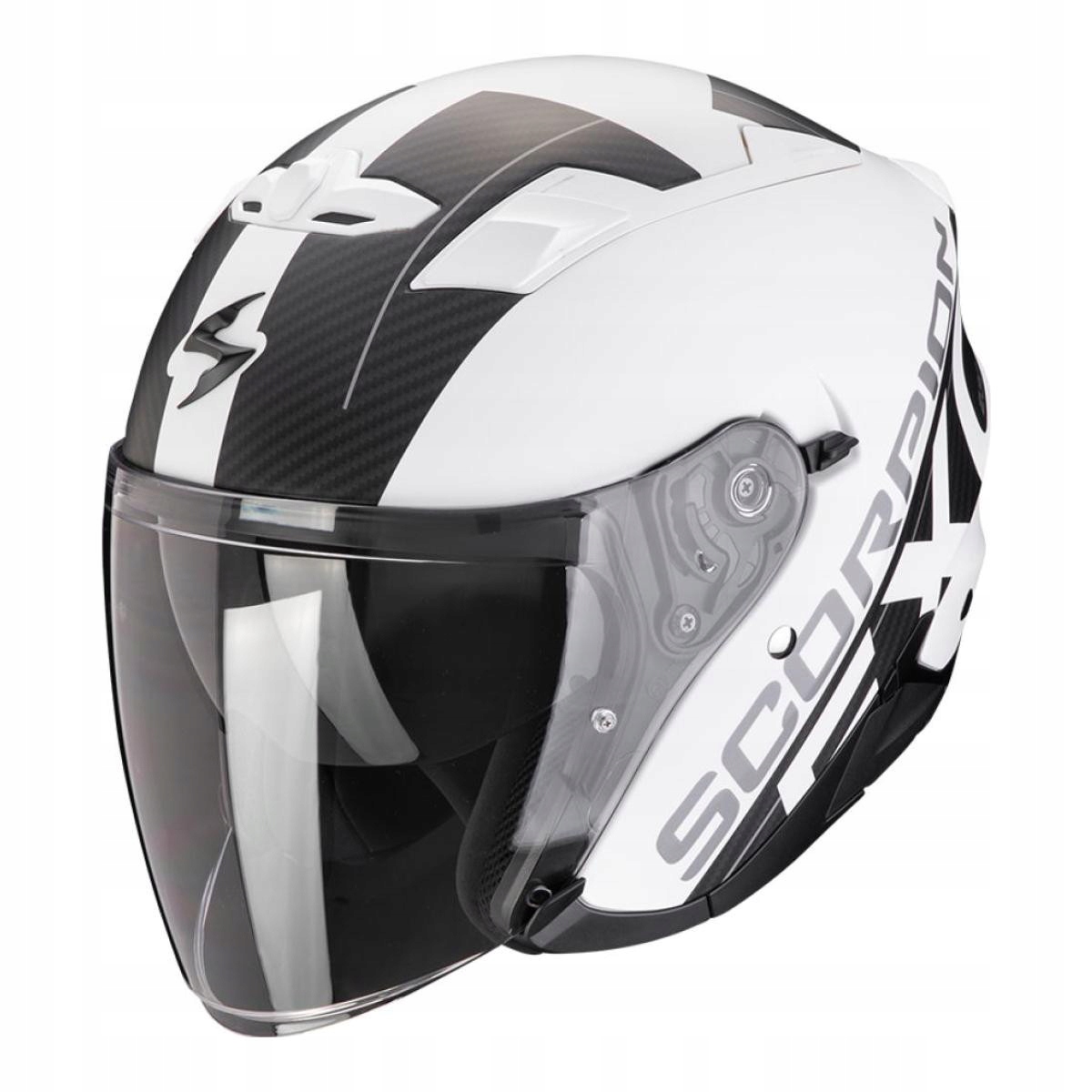 Otvorená Prilba Scorpion Exo-230 Qr Biela/Čierna Veľkosť M