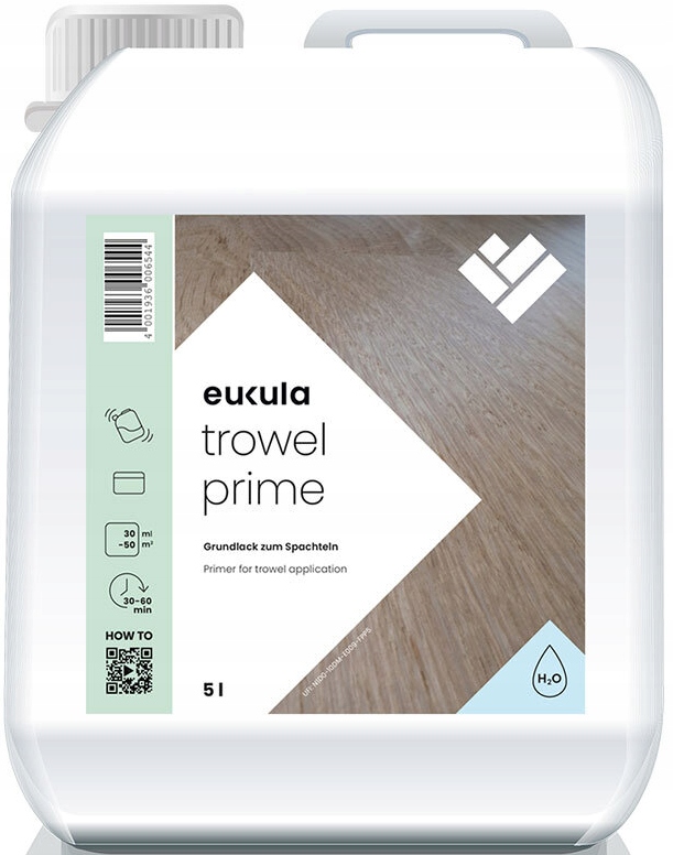 Eukula Trowel Prime 220 5L podkladový lak na parkety pro nanášení stěrkou