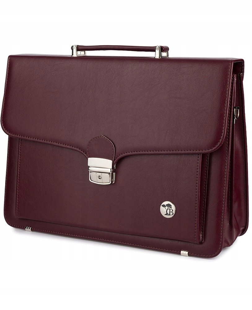 Bordó pánská aktovka Beltimore, elegantní pevná aktovka J18