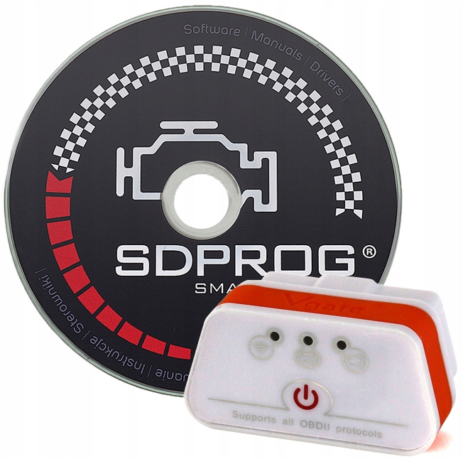 INTERFEJS ICAR2 WIFI + OPROGRAMOWANIE SDPROG PL