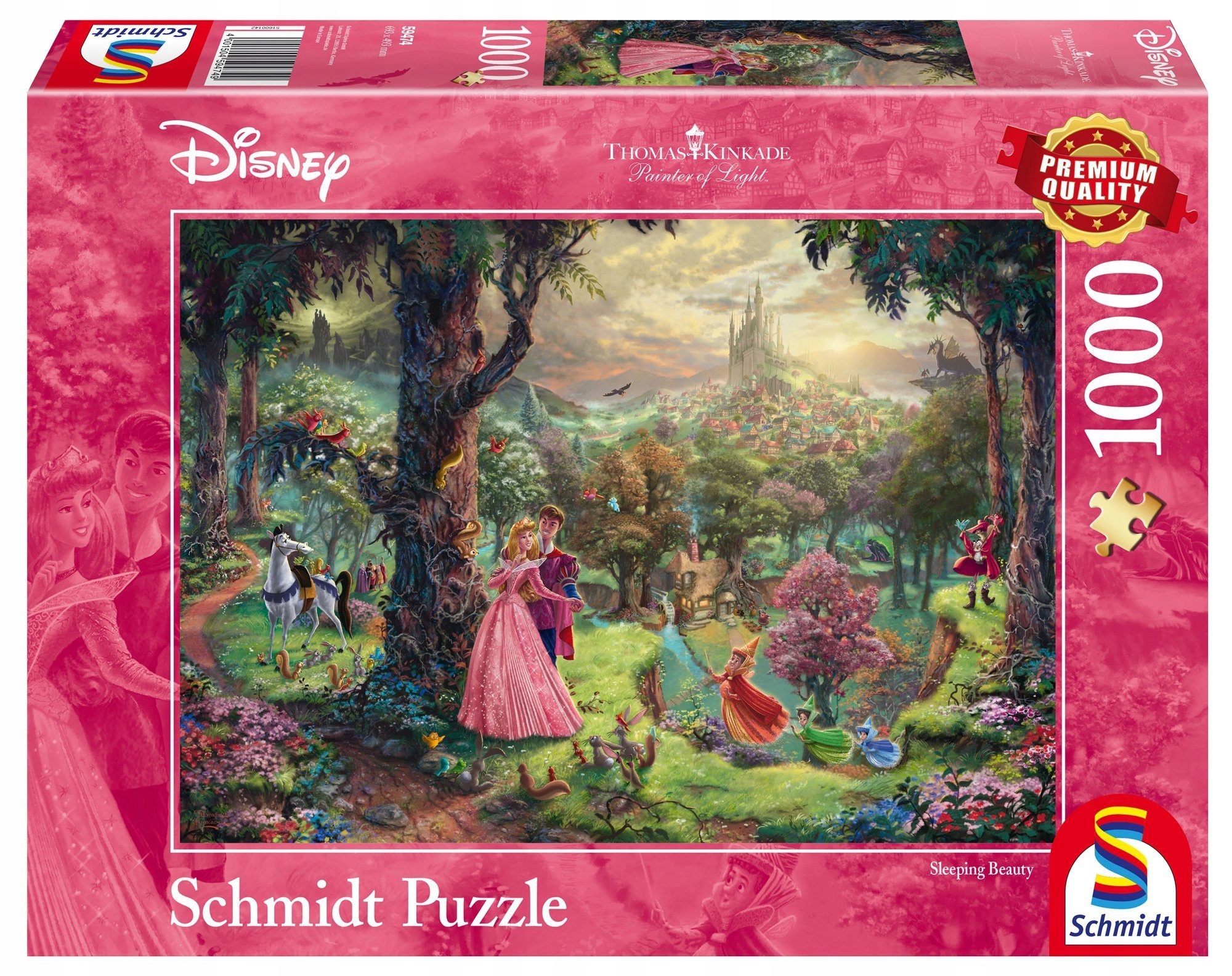 

Pq Puzzle 1000 Kinkade Śpiąca Królewna Disney