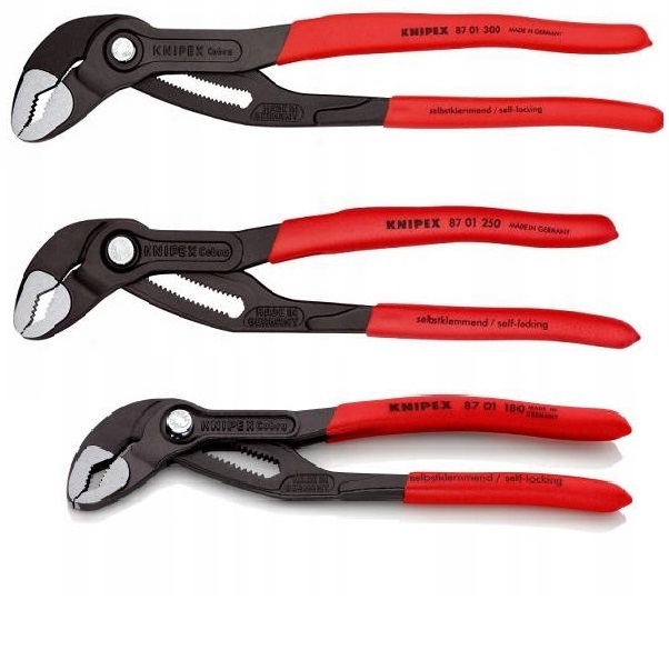 ZESTAW SZCZYPIEC DO RUR KNIPEX COBRA 300 250 180MM