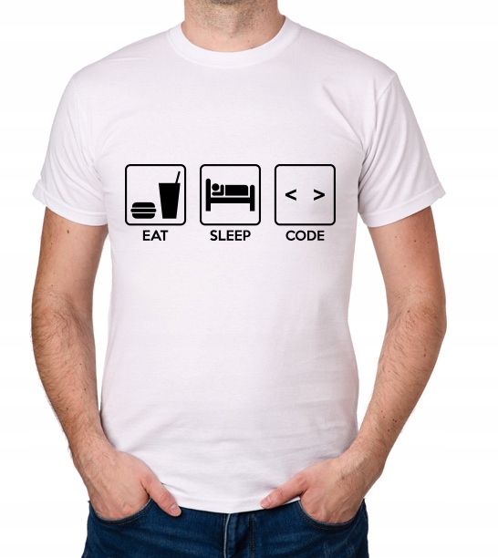 

koszulka Eat Sleep Code prezent