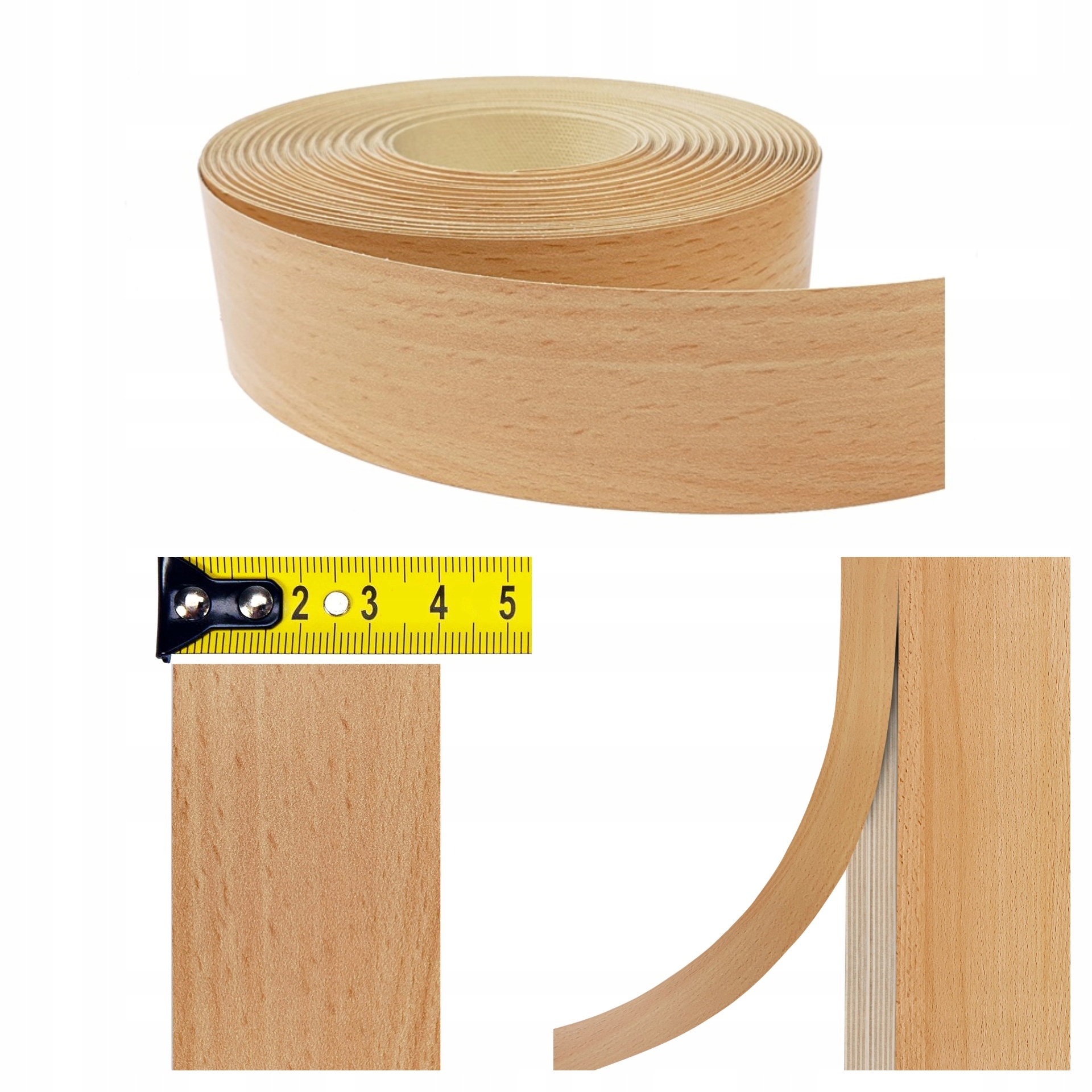 Nábytková dýha Okrajová dýha Páska Šířka 40 mm Diy