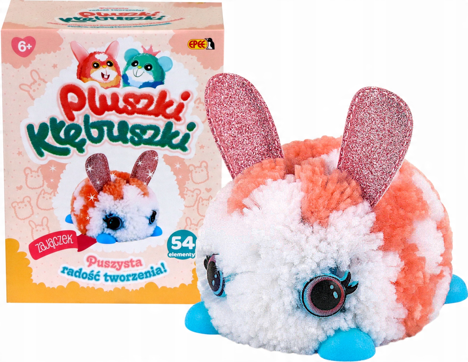 

Pluszki Kłębuszki Zajączek Pluszak Z Włóczki 54 El