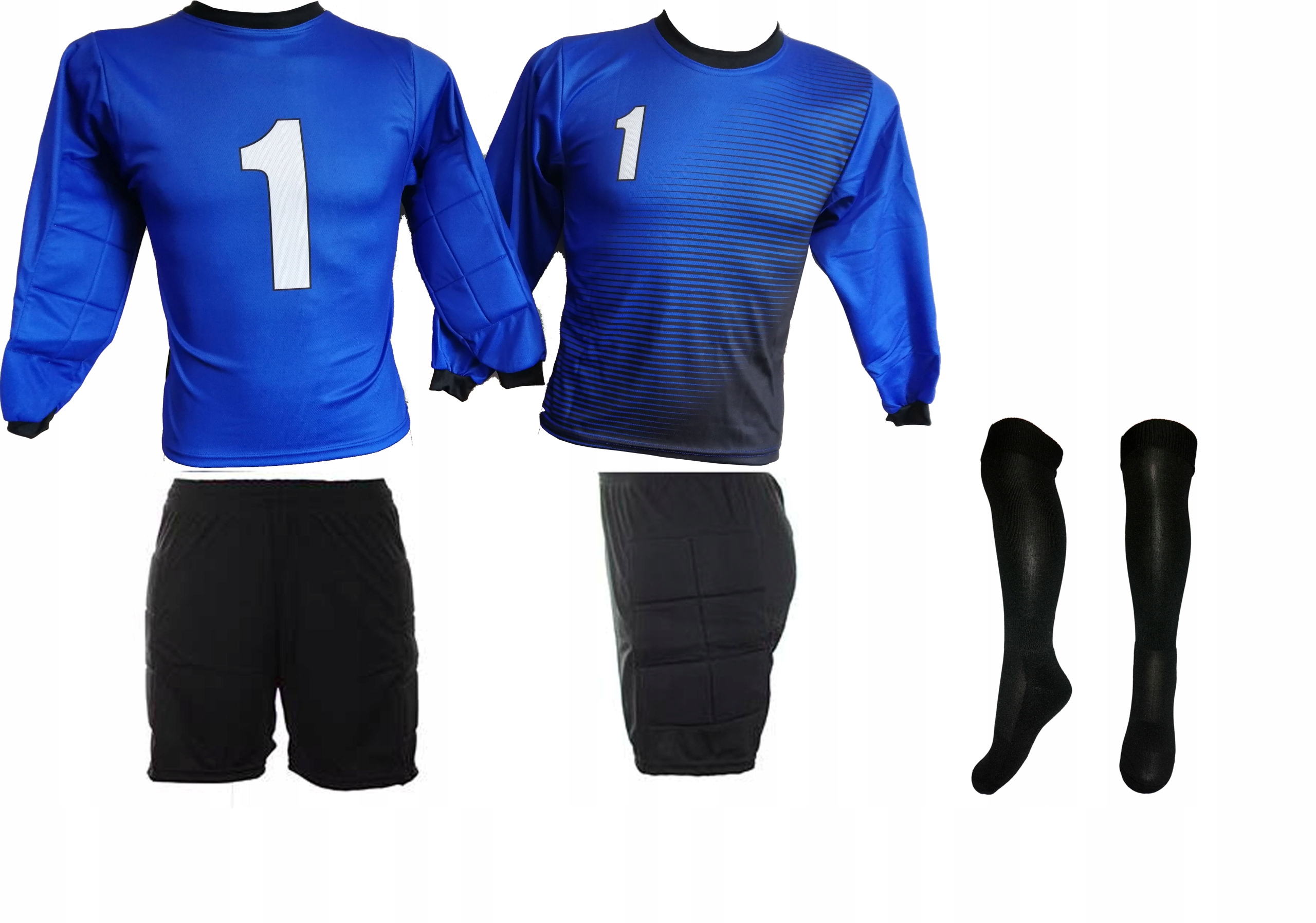 Brankářský fotbalový teplákovka pro děti, pro chlapce, tričko, kraťasy, štulpny, velikost 128