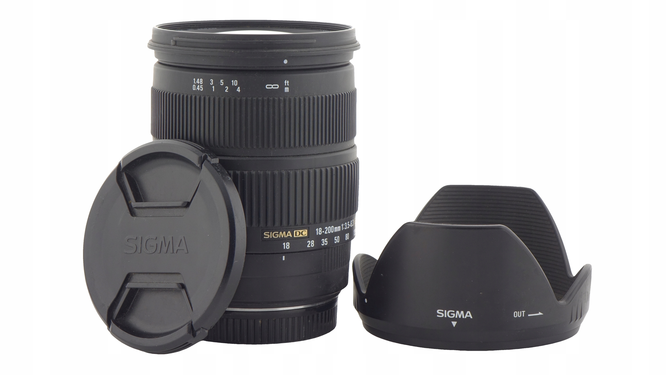 Obiektyw Sigma 18-200mm F/3.5-6.3 Dc - Niska cena na Allegro