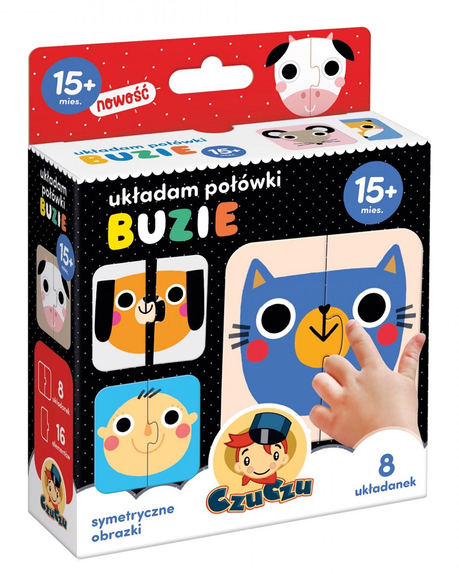 

Układam Połówki Buzie Puzzle Czuczu 15M+